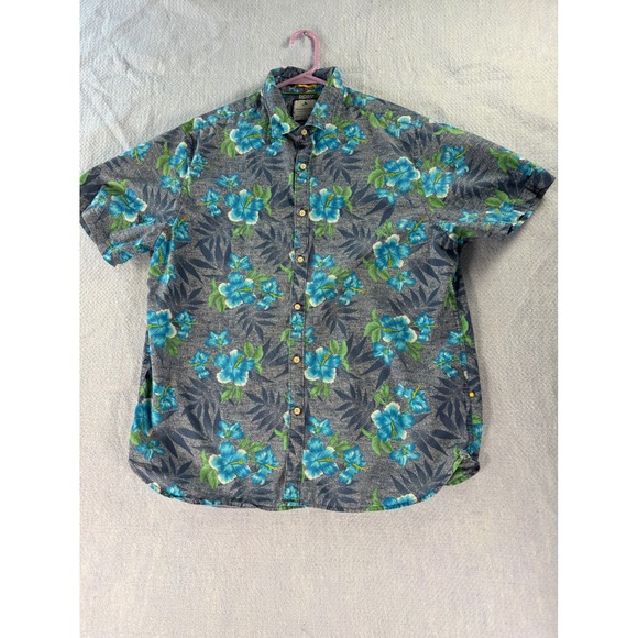 Denim & Flower Other - Denim & Flower Ricky Singh Mens XL Slim Fit Hibiscus Floral Button Down Shirt